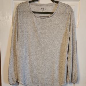 LOFT Women's Gray Top